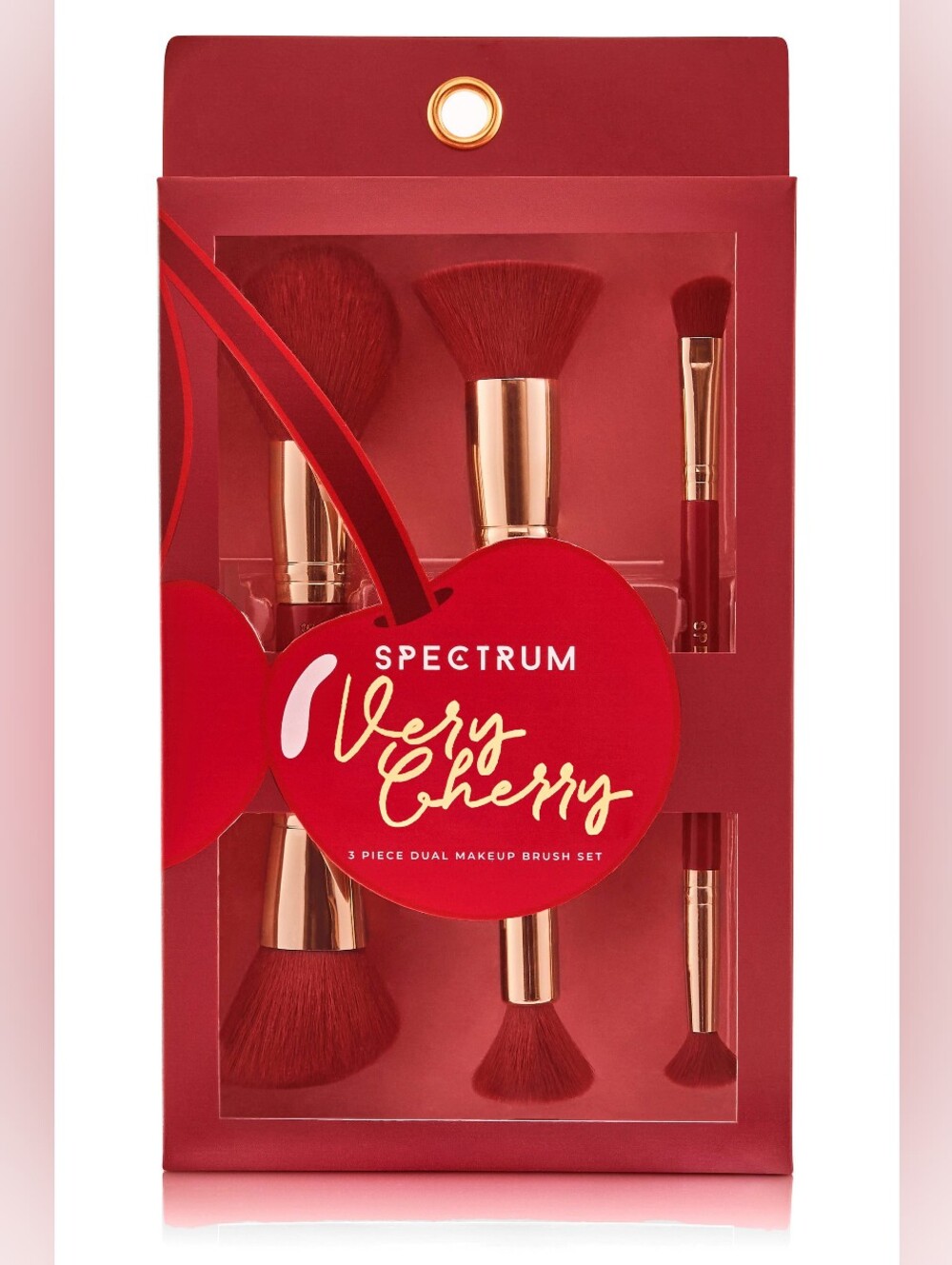 Spectrum Very Cherry Makeup Brush Set - Red